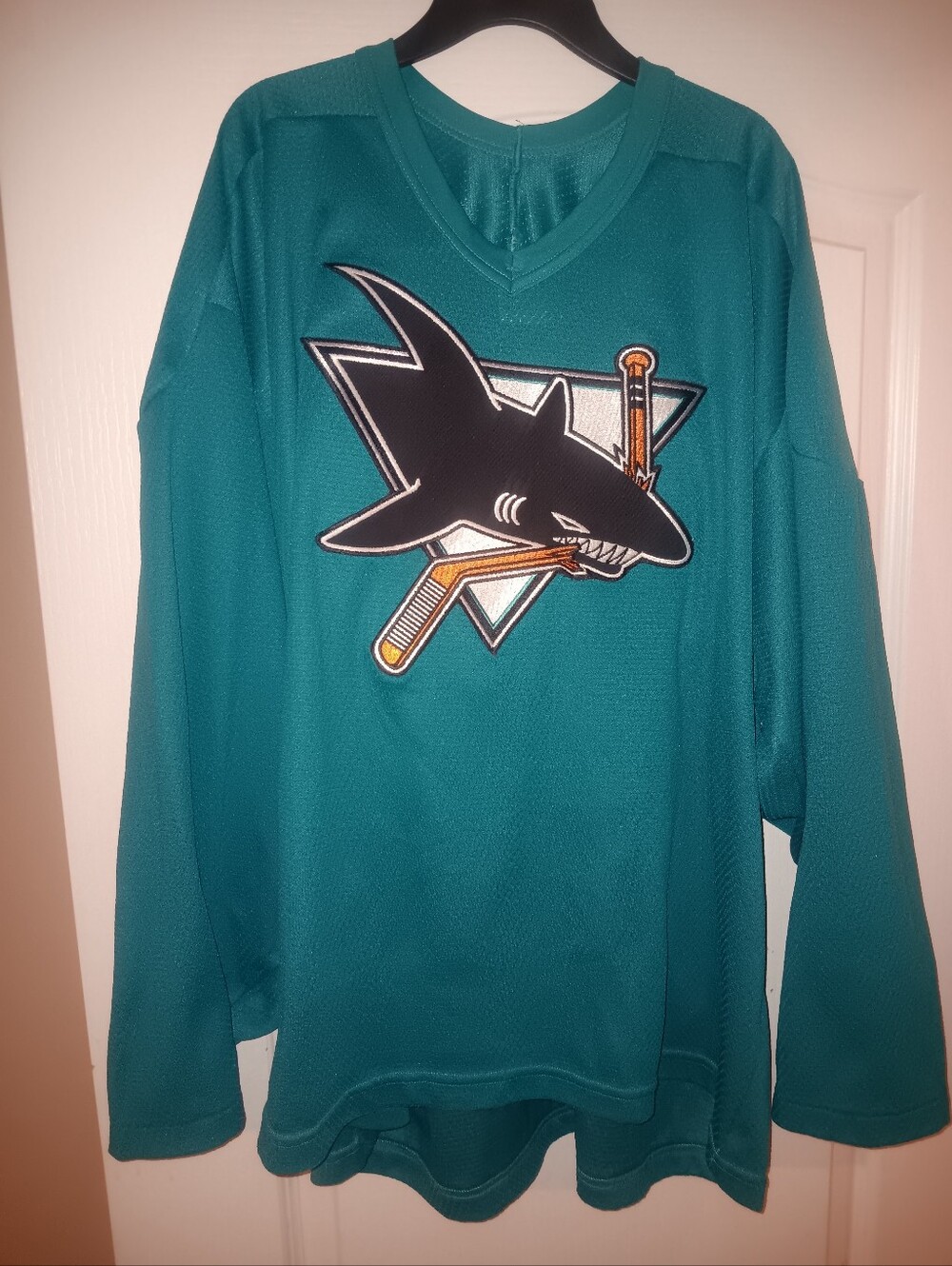San Jose Sharks Hockey Jersey XL Teal